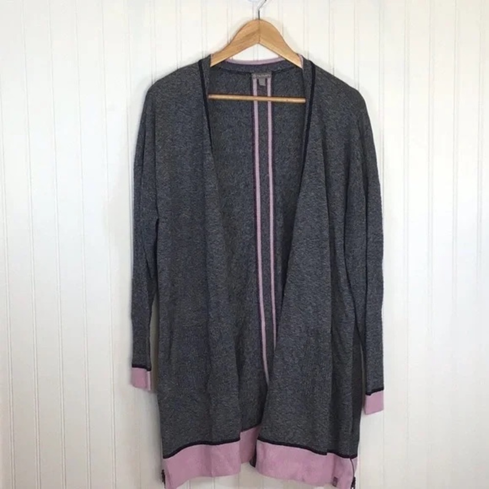 ❄️ T by Talbots | MIXED TEXTURE MARLED CARDIGAN XLP Petite - Picture 7 of 12